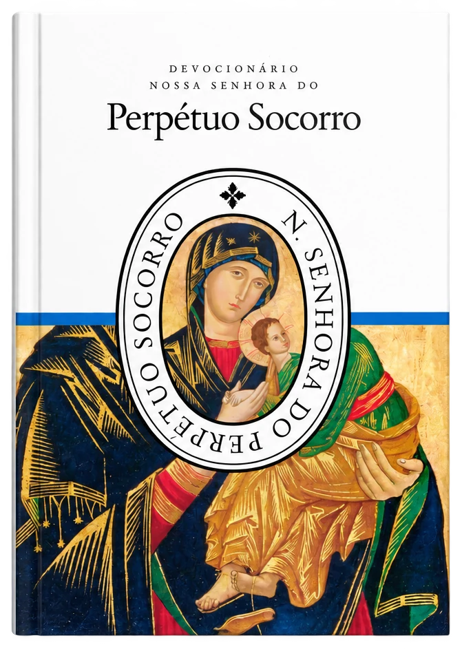 Mockup do Devocionário a Nossa Senhora do Perpétuo Socorro