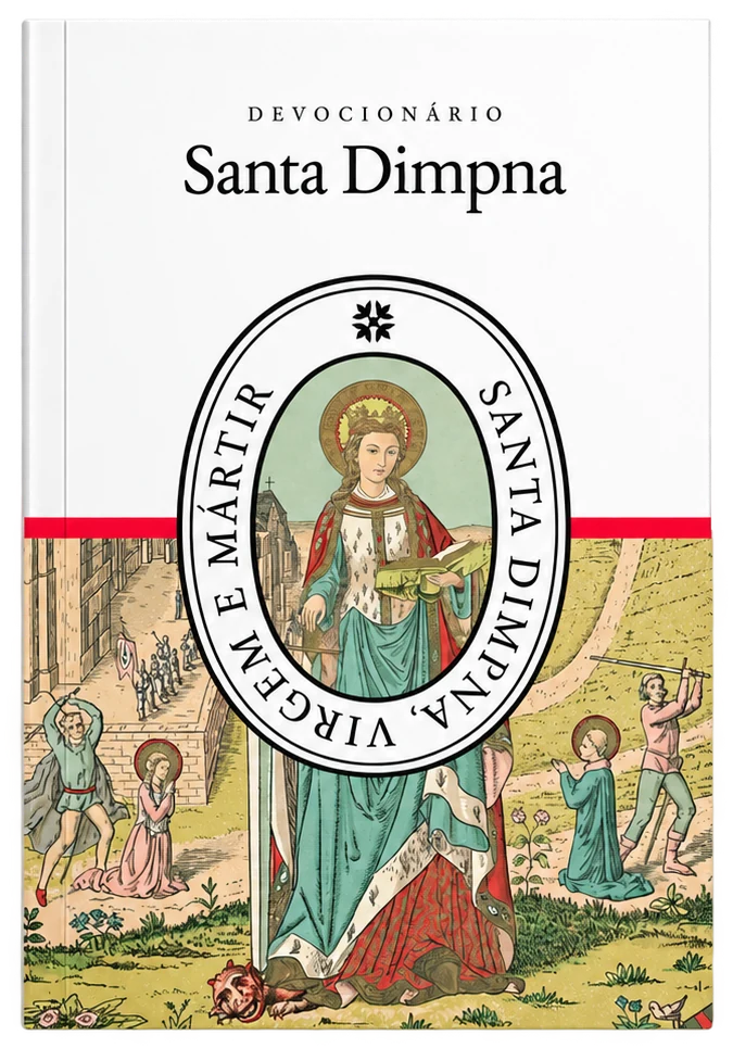 Mockup do Devocionário a Santa Dimpna