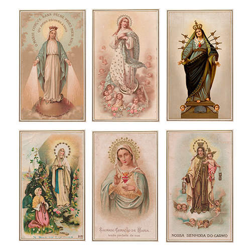 Pack 7 Santinhos Marianos