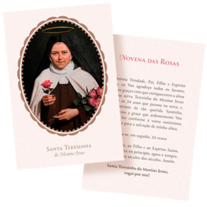 Santinho Novena das Rosas