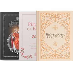 Combo Pensamentos Diários (Breviário da Confiança + Pétalas de Rosas + Pensamentos de Santo Inácio)
