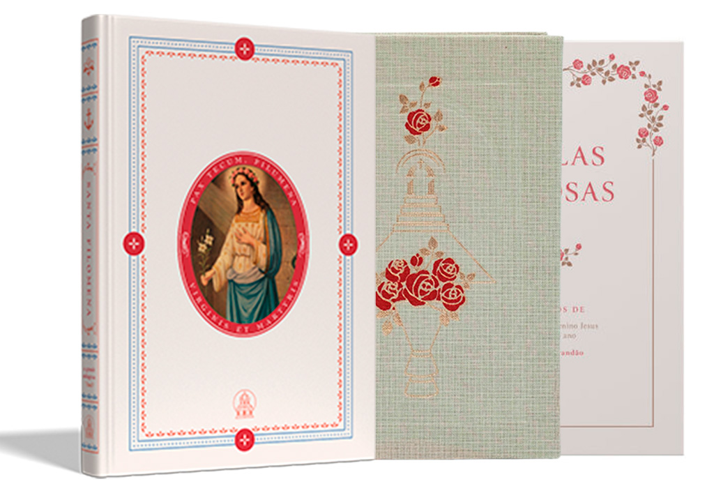 Santa Filomena + Manual de Santa Teresinha + Pétalas de Rosas