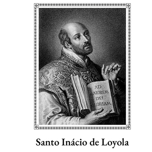 Santinho Santo Inácio de Loyola