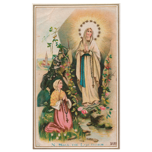 Santinho Nossa Senhora de Lourdes