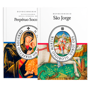 Combo Devocionários a São Jorge e N. Sra. do Perpétuo Socorro (pré-venda)