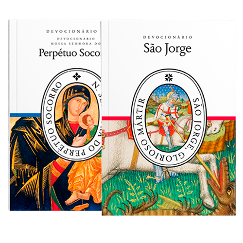 Combo Devocionários a São Jorge e N. Sra. do Perpétuo Socorro (pré-venda)
